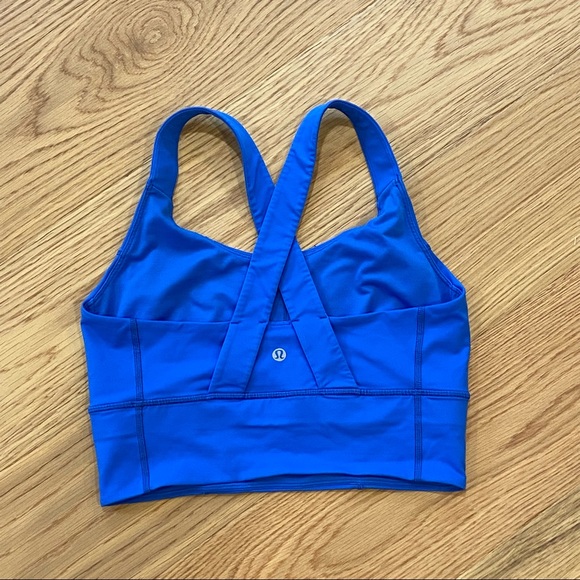 lululemon athletica Other - Lululemon Beat The Heat Bra Pipe Dream Blue Size 10